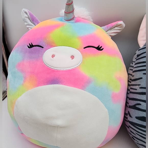 Squishmallows | Toys | Tie Dye Unicorn Squishmallow Pink Plush Animal ...